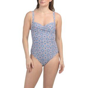 NIPTUCK White Joanne Printed Marmaris One-piece Swimsuit